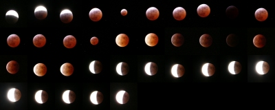 eclissi di luna a Genova - Pegli