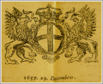 stemma della Serenissima Repubblica di Genova nel 1657