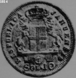 10 soldi del 1814